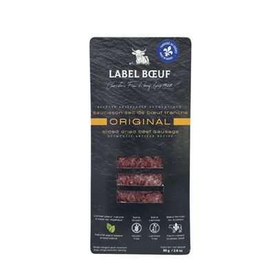 Label Bœuf - Original Sliced dried beef sausage - 80g
