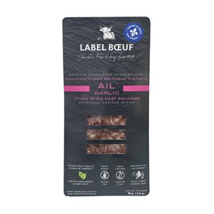 Label Bœuf - Garlic Sliced dried beef sausage - 80g