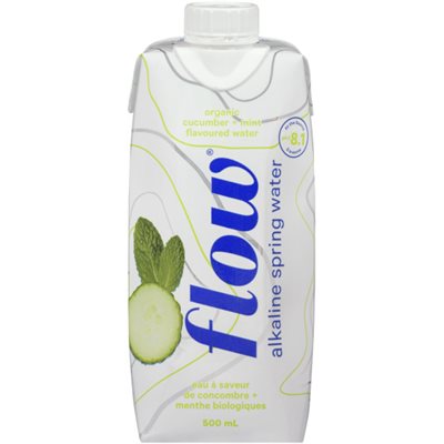 Flow Cucumber + Mint Flavoured Water Organic 500 ml