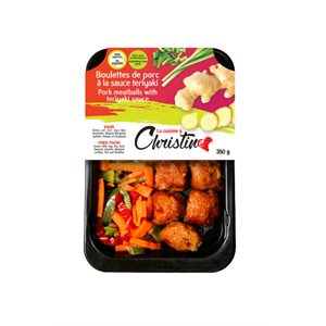 La Cuisine à Christine Boulettes de porc sauce teriyaki