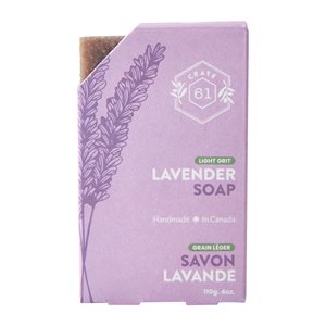 Crate61 Light Grit Lavender Soap Bar 110G
