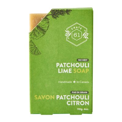 Crate61 Barre De Savon Sans Grains Patchouli Citron Vert 110G