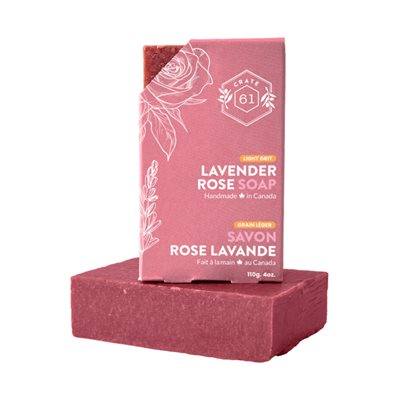 Crate61Savon Lightgrit Lavande Rose 110 g Crate61Savon Lightgrit Lavande Rose 110 g