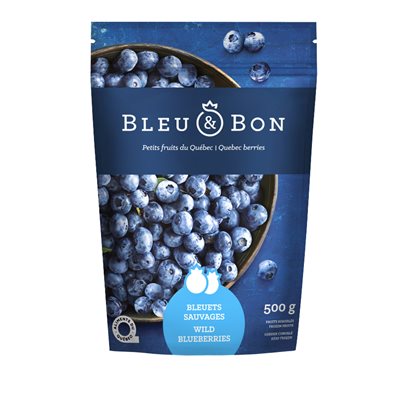 Bleu & Bon Bleuets sauvages surgelées 500 g Bleu & Bon Bleuets sauvages surgelées 500 g