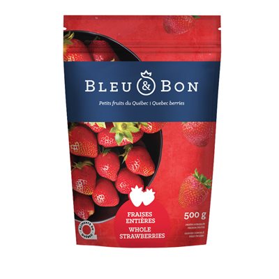 Bleu&Bon fraises Du Québec Surgelées 500 G
