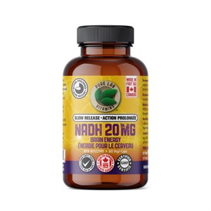 Pure Labs Vitamins Nadh 20Mg - À Action Prolongée 60 Vegi Cap