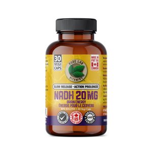 Pure Labs Vitamins Nadh 20Mg - À Action Prolongée 30 Vegi Cap