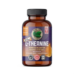 Pure Labs Vitamins L-Théanine 125Mg - À Croquer, Sans Sucre 150 Tablet