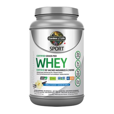 Garden Of Life SPORT Certified Grass Fed Whey - Vanilla 652g