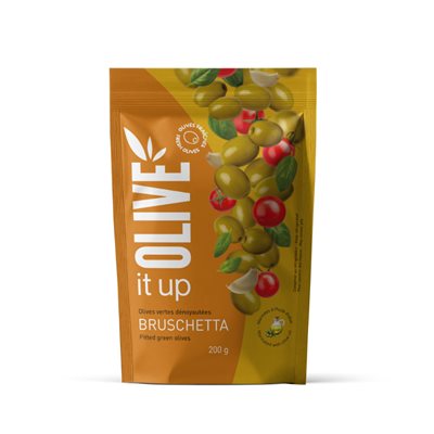 Olive it Up Olives Vertes Dénoyautées - Bruschetta 200g