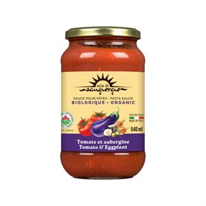 Sole Di Sangiorgio Organic Tomato Eggplant Sauce 540ml