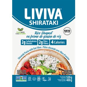 Liviva Organic Shirataki Rice Shaped 520g 