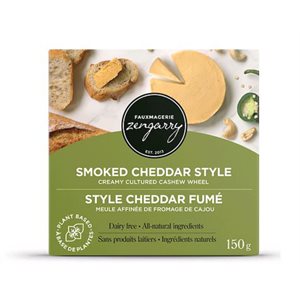 ZENGARRY Fromage De Cajou Cru Style Cheddar Fumé (150g)