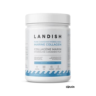 Landish Collagène marin hydrolysé canadien pur 250 g Landish Collagène marin hydrolysé canadien pur 250 g