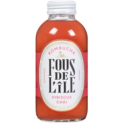 Fous De L'ile Organic Kombucha--Chaà¯ Hibiscus