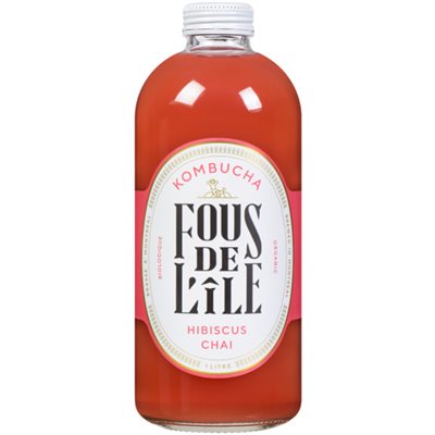 Fous De L'ile Organic Kombucha--Chai Hibiscus 1L 1l