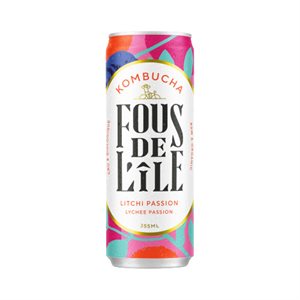 Fous de L'ile Kombucha Litchi Passion