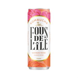 Fous de l'ile Guava Rose Organic Kombucha 355ml