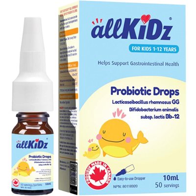 allKiDz Probiotic Drops 10mL (50 servings)