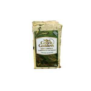 Green Goddess Vegan Sage Cheddar Wedges 200g