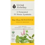 Living Alchemy Your Flora a Fermented 35 Strain Symbiotic Sensitive 60 Pullulan Capsules 60UN