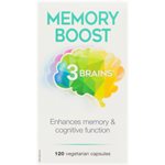 3 Brains Mémoire stimulée   120 capsules végétariennes