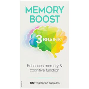 3 Brains Memory Boost 120 Vegetarian Capsules