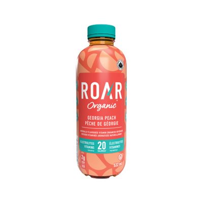 Roar Organic Boisson électrolytique Pêche de Géorgie 532 ml