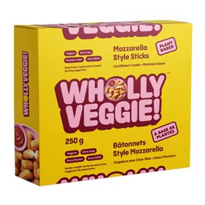 Wholly Veggie! Mozzarella Sticks. 250G