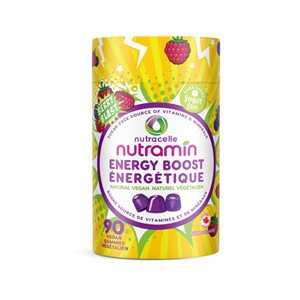 Nutracelle Nutramin Energy Boost Vitamin 90gummies