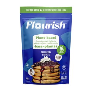 Flourish Blueberry Plant-Based Protein Gluten Free Pancake Mix 430g