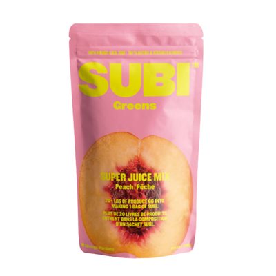 Subi Greens Super Juice Mix Peach 40 Servings