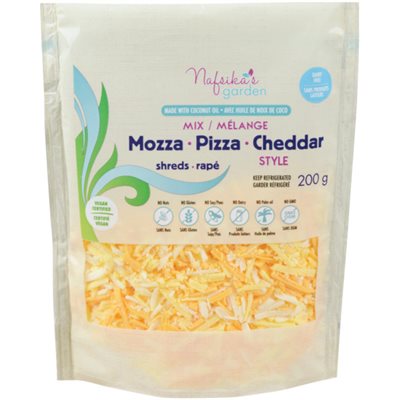 Nafsika's Garden Mix Style Mozza Pizza Cheddar Shreds 200 g 200g