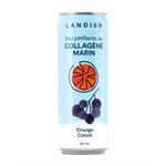Landish Eaux Pétillantes Aux Collagène Marin  - Orange Cassis 355 Ml