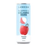 Landish Eaux Pétillantes Aux Collagène Marin  - Pomme Litchi 355 Ml