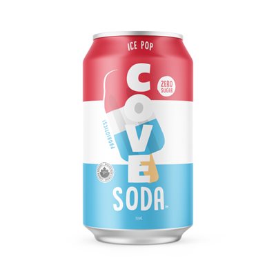 Cove Probiotic Soda- Soda Ice Pop 355ml