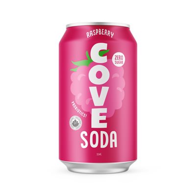 Cove Soda Framboise 355Ml Cove Soda Framboise 355Ml