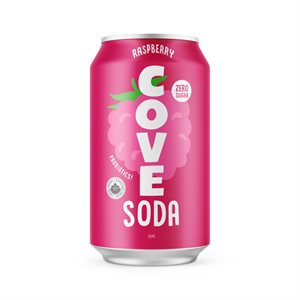Cove Probiotic Soda- Raspberry 355Ml