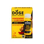 Dose Organic Ginger Trumeric Extra Strength Wellness Shot 4x60ml