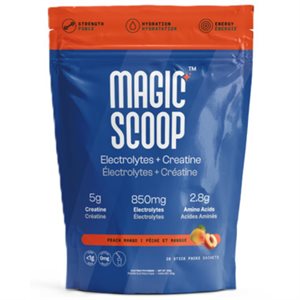 Magic Scoop Electrolytes + Créatine Peach Mango 26sach