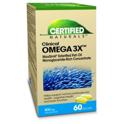 Certified Naturals Omega 3X 60Un
