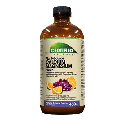 Certified Naturals Calcium, magnésium + k2-Orange