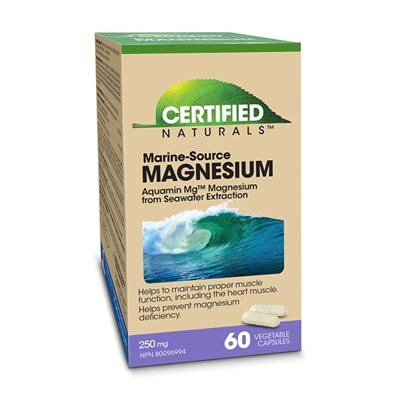 Certified Naturals Aquamine Magnésium 250Mg 60Vcaps