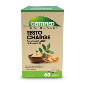 Certified Naturals Testo Charge 60capsules végétales