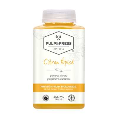 Pulp&Press Jus Pressé A Froid Bio Citron Epicé 355ml Pulp&Press Jus Pressé A Froid Bio Citron Epicé 355ml