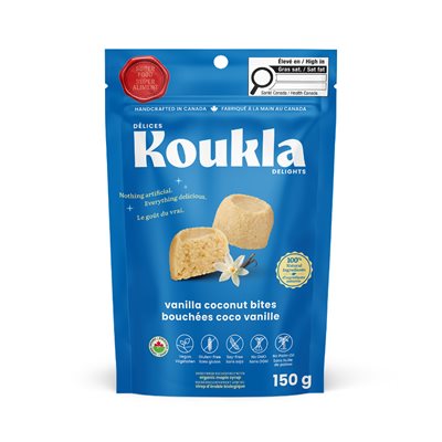 Délices Koukla Bouchées Coco Vanille 150 g