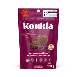 Délices Koukla Bouchées Coco au Cacao 150 g