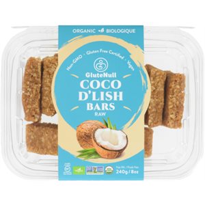 GluteNull Coco D'lish Bars Raw Organic 240 g 