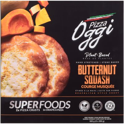 Pizza Oggi Butternut Squash Neapolitan Style Crust 2 Pizza Crusts x 250 g (500 g) 