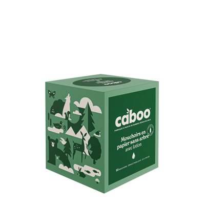 Caboo Mouchoirs en papier sans arbre avec lotion 50un